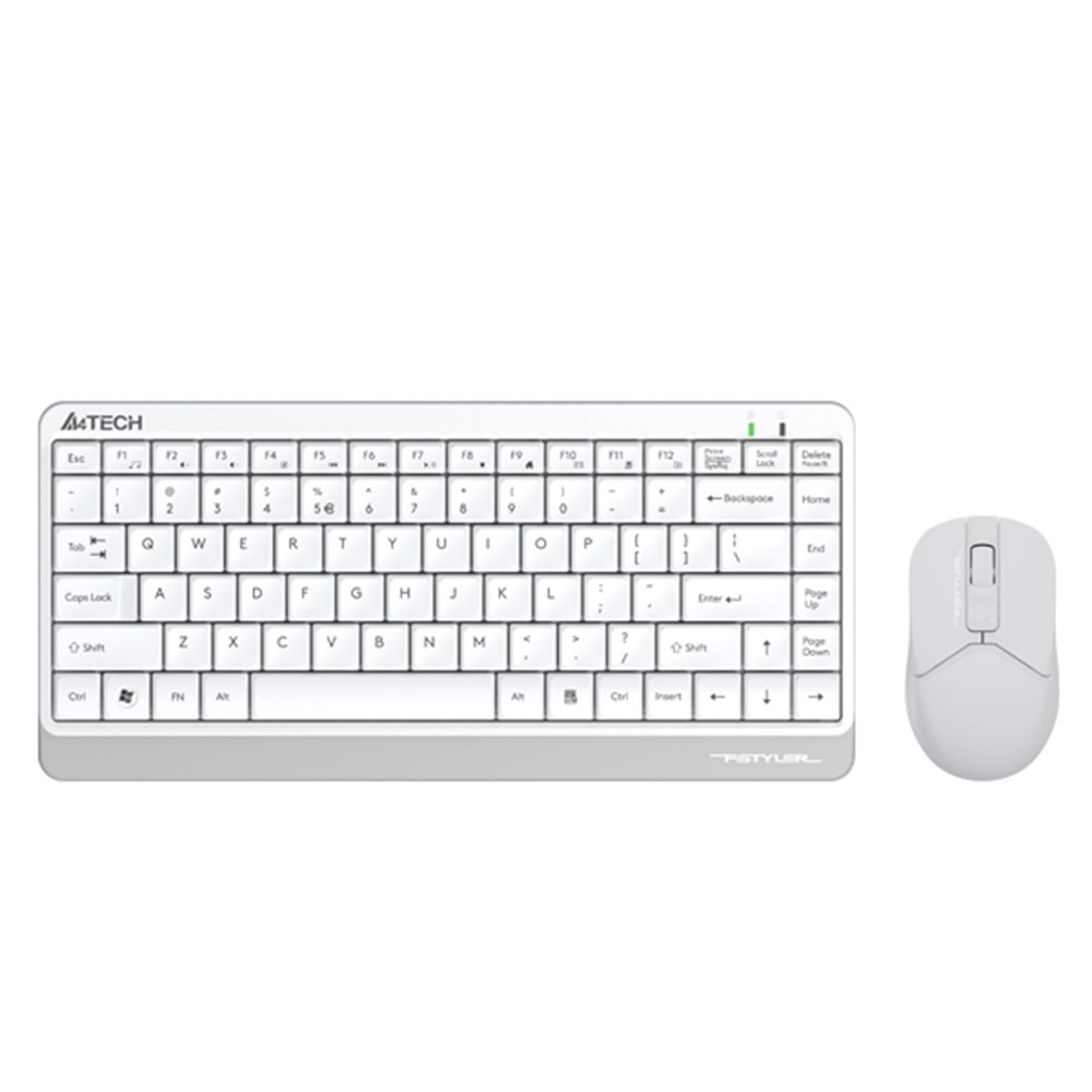 A4 Tech FG1112 Q FN-MM Kablosuz Mini Klavye Mouse Seti (Beyaz)