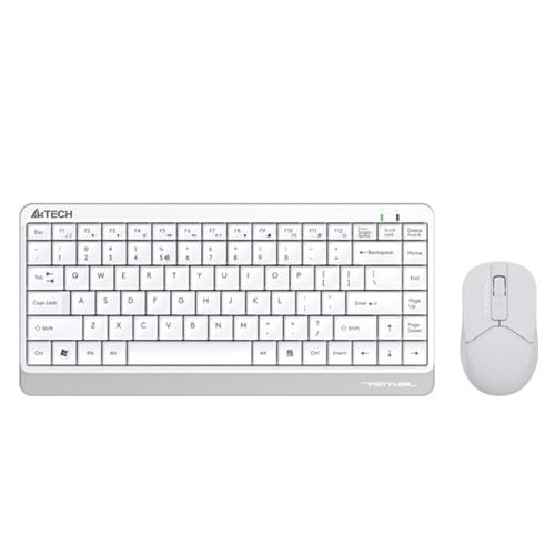 A4 Tech FG1112 Q FN-MM Kablosuz Mini Klavye Mouse Seti (Beyaz)