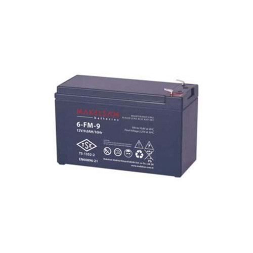 Makelsan 12V 9Ah TSE UPS VLRA Battery Akü