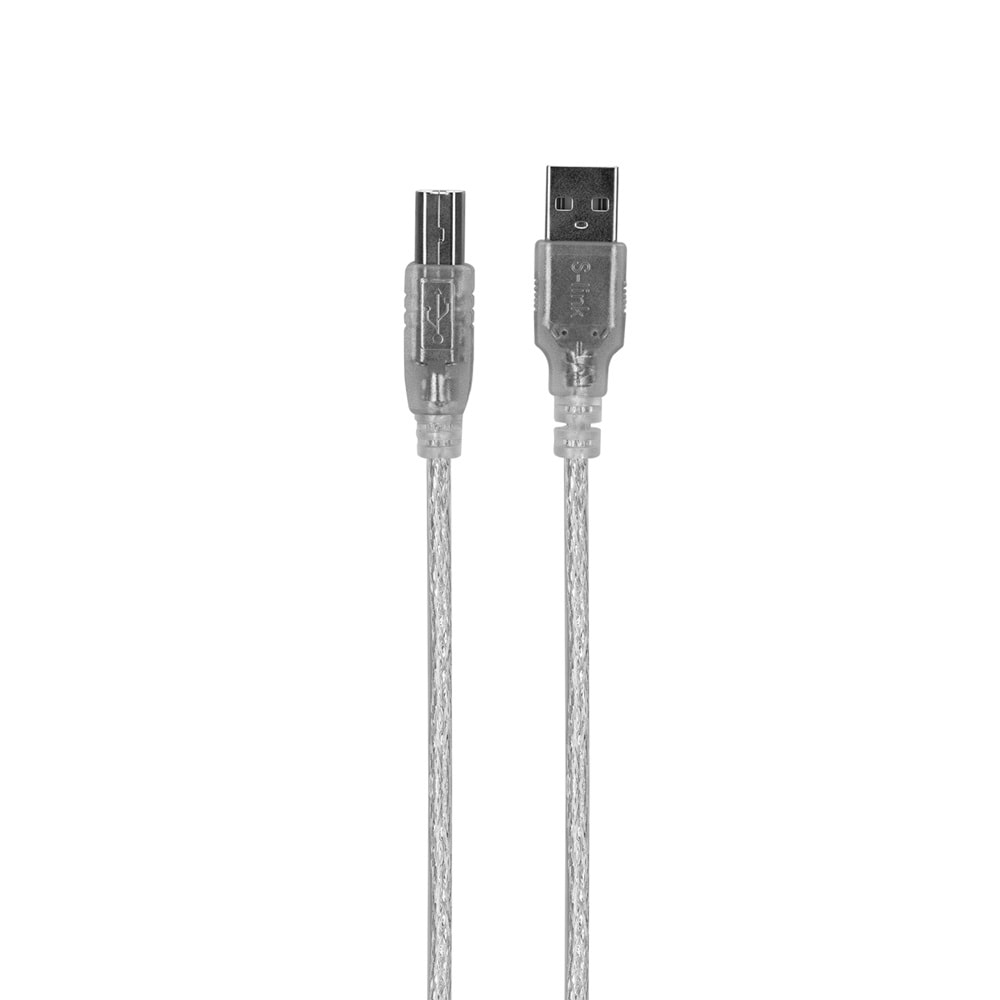 S-link SL-U2003 Usb2.0 3m Şeffaf Yazıcı Kablo