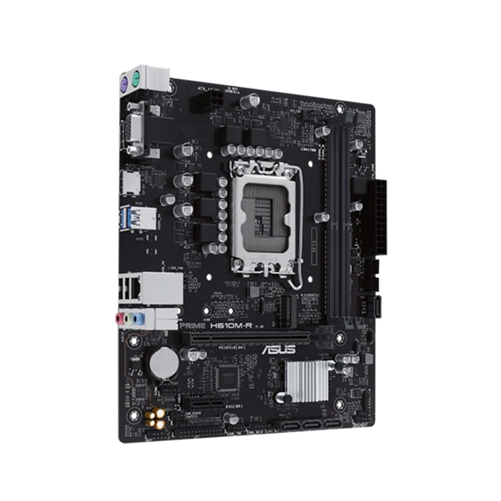 Asus PRIME H610M-R-SI H610 DDR5 M.2 USB3.2 DP/HDMI/VGA PCI 4.0 1700p Anakart