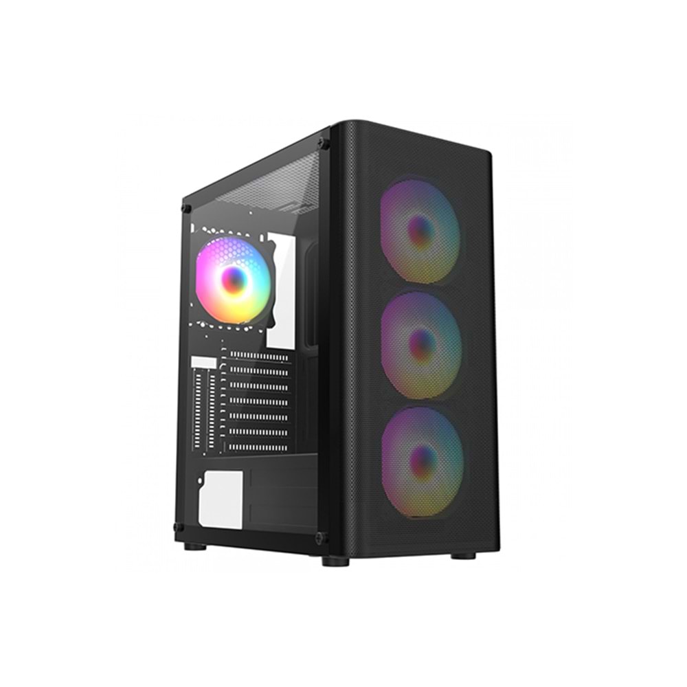 Frisby 550W (4XRGB Fan) Mesh Gaming Kasa (FC-9385G)