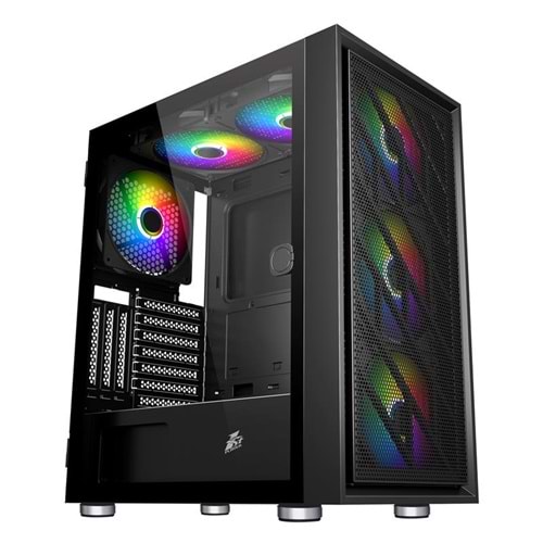 1ST Player AR7 650W 80+ ARGB MESH USB3.0 ATX Siyah Kasa