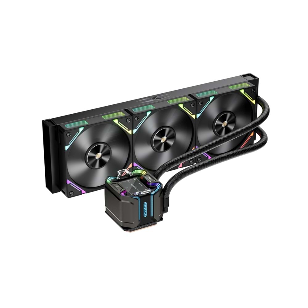 1ST Player X STARSHIP AM5/LGA1700/LGA1851 360mm PREMIUM Sıvı Soğutucu(Siyah)