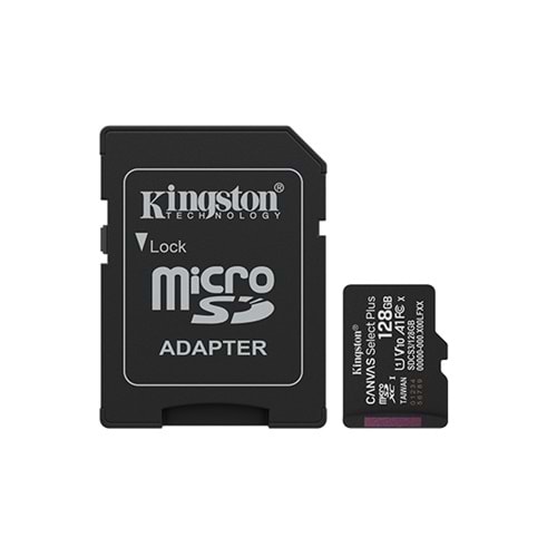 Kingston SDCS3 128GB Micro SD Canvas Select Plus 10 Hafıza Kartı (SDCS3/128GB)