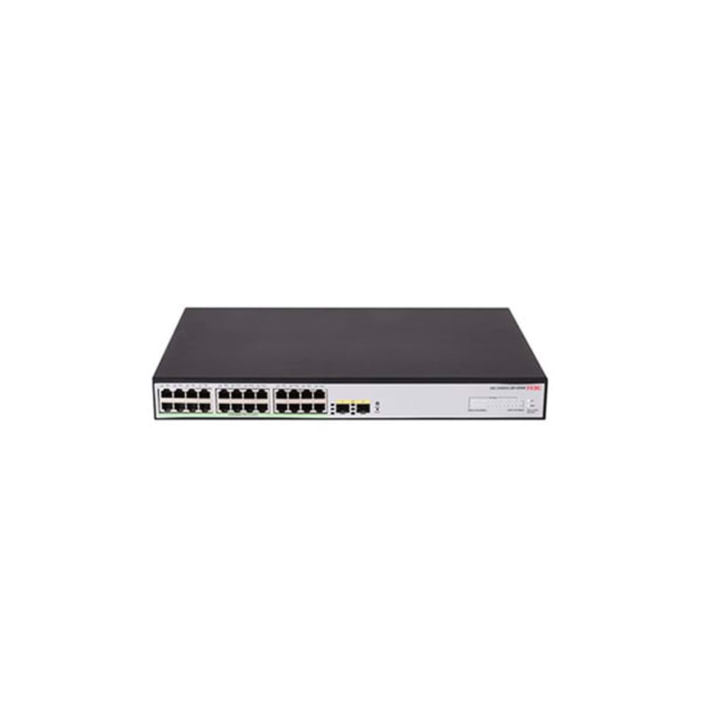 H3C Aolynk LS-1600V2-26P-HPWR-GL 24Port Gig PoE+ Eth Switch 2*100M/1G SFP (370W)