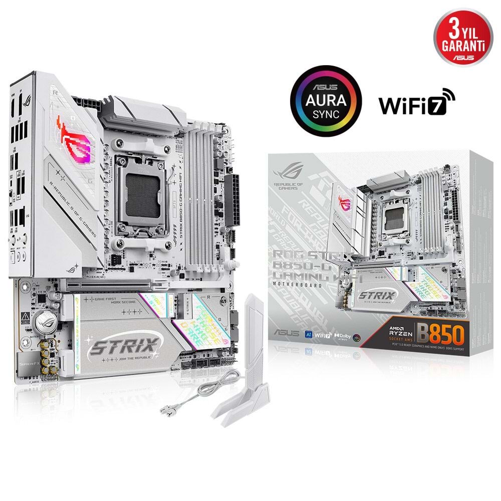 Asus ROG STRIX B850-G GAMING WIFI B850 DDR5 DP/HDMI PCI 5.0 AM5 Anakart