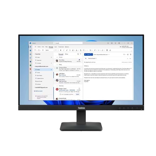 Lenovo 23.8 S24-4E 64B5KAT1TK FullHD 4ms 100Hz Hdmi/Vga WLED Monitör (3Y Garanti