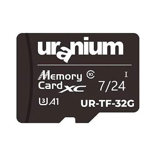 Uranium 32GB Micro SD U3 7/24 Surveillance 100/40Mbps (UR-TF-32G) (3YılGaranti)
