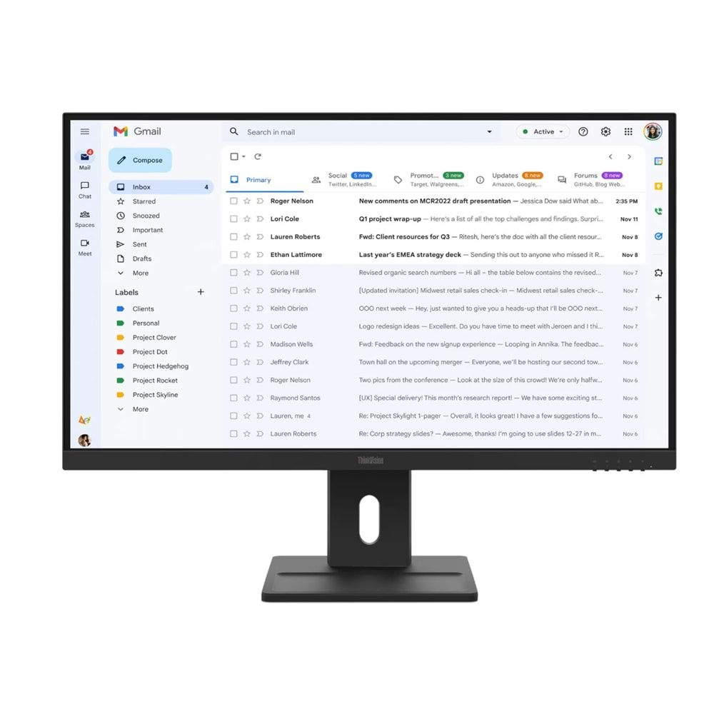 Lenovo 27 E27-40 64BCMAT4TK FullHD 4ms 100Hz Dp/Hdmi/Vga WLED Pivot Monitör (3Y 