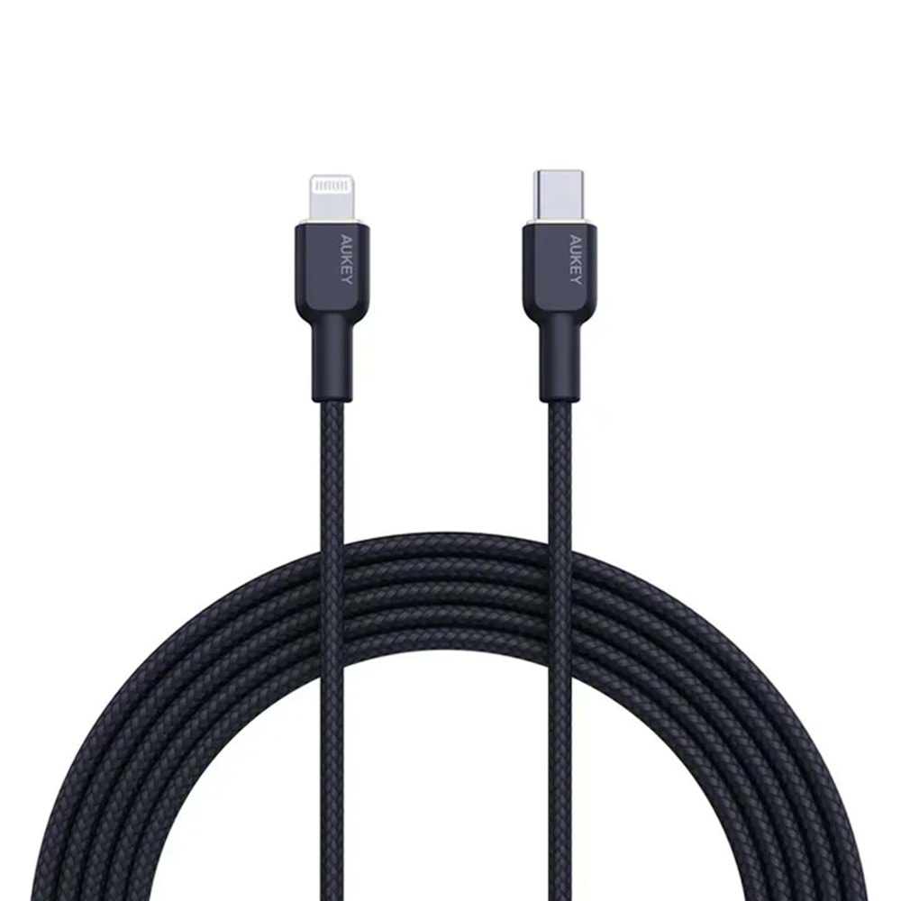 Aukey CB-NCL1-BK 480Mbps Type-C Lightning Kablosu (1.8m)