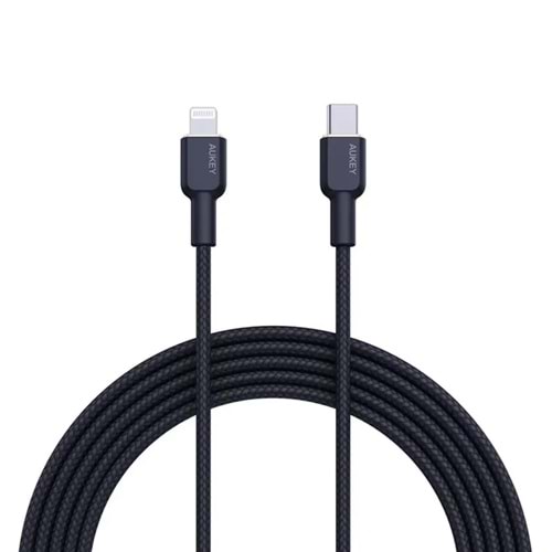 Aukey CB-NCL1-BK 480Mbps Type-C Lightning Kablosu (1.8m)