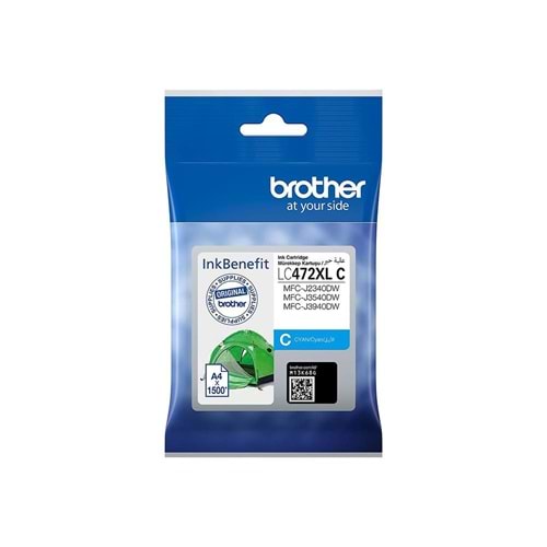 Brother Kartuş LC472XLC Mavi Kartuş (MFC-J2340DW,MFC-J3940DW)