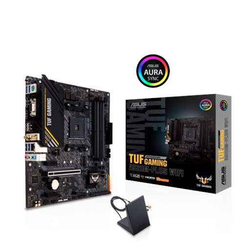 Asus TUF GAMING A520M-PLUS WIFI AMD A520 DDR4 USB3.2 DP/HDMI/VGA PCI3.0 AM4 Anak