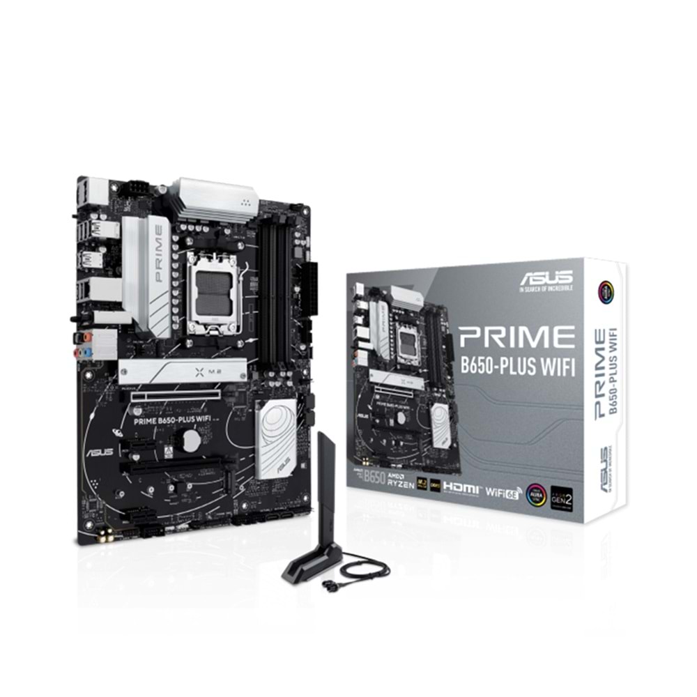 Asus PRIME B650-PLUS WIFI B650 DDR5 7600 M.2 DP/HDMI PCI 4.0 AM5 Anakart