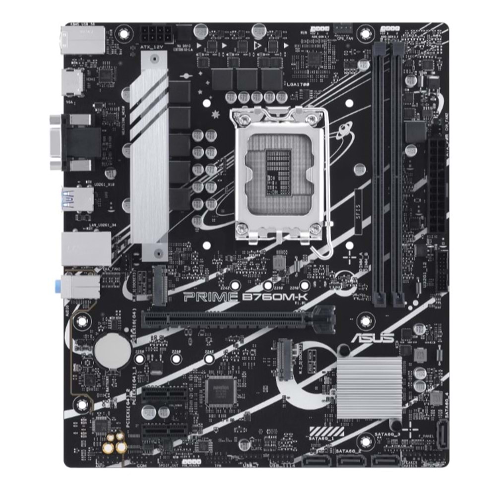 Asus PRIME B760M-K B760 DDR5 M.2 USB3.2 HDMI/VGA PCI 4.0 1700p Anakart