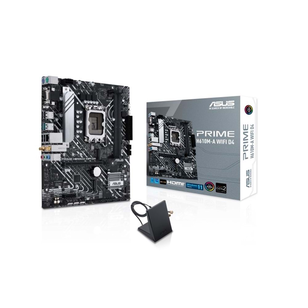 Asus PRIME H610M-A WIFI D4 H610 DDR4 M.2 USB3.2 DP/HDMI/VGA PCI 4.0 1700p Anakar