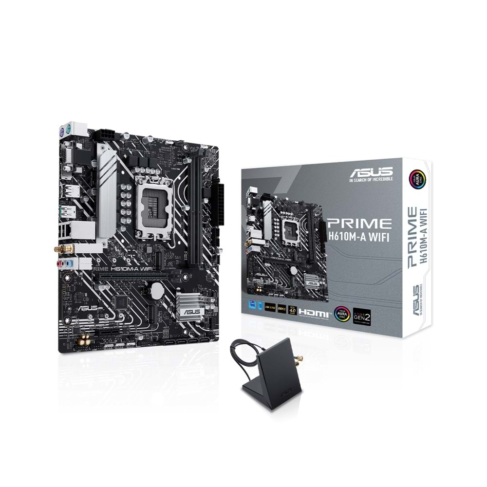 Asus PRIME H610M-A WIFI H610 DDR5 M.2 USB3.2 DP/HDMI/VGA PCI 4.0 1700p 