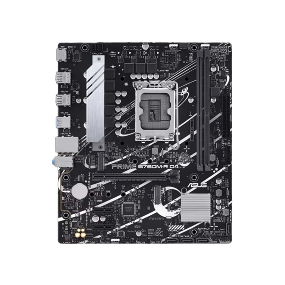 Asus PRIME B760M-R D4 B760 DDR4 M.2 HDMI PCI 4.0 1700p Anakart 