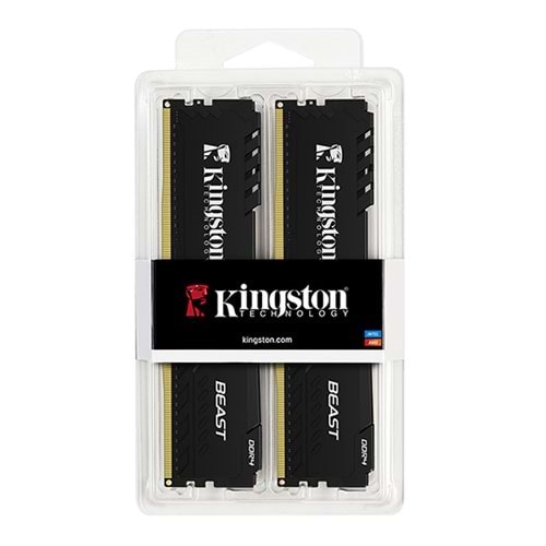 Kingston 16GB (2x8GB) 3600MHz DDR4 CL17 DIMM Beast Black TR (KF436C17BBK2/16TR)
