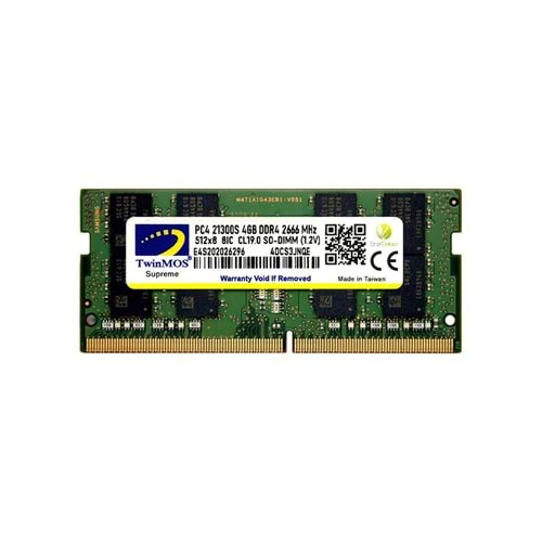 TwinMOS 4GB 2666MHz DDR4 SO-DIMM Ram (MDD44GB2666N)