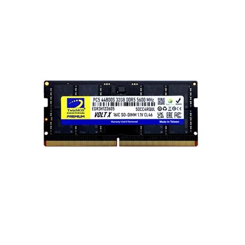 TwinMOS 32GB 5600MHz DDR5 CL46 SO-DIMM Ram (TMD532GB5600S46)