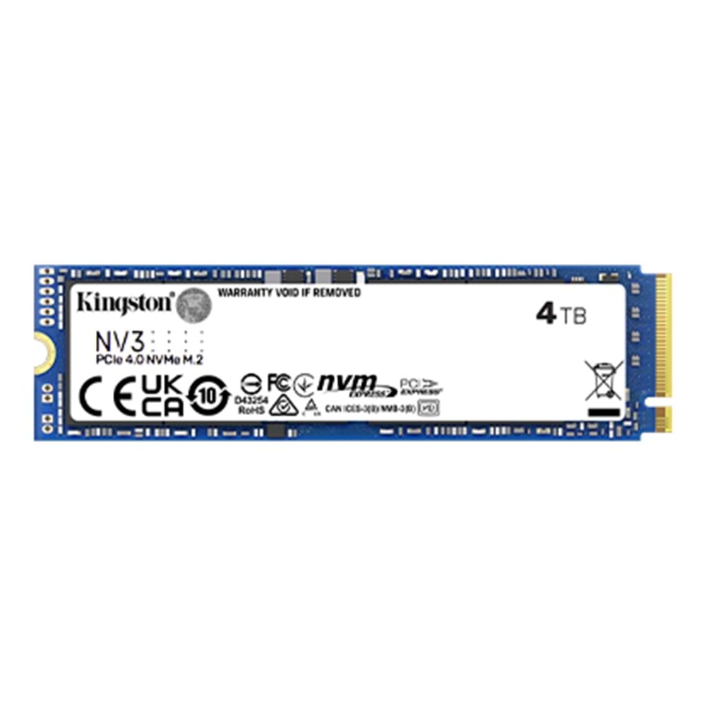 Kingston 4TB M.2 NVMe PCIe 4.0 6000/5000MBs SNV3S/4000G (5 Yıl Garanti)