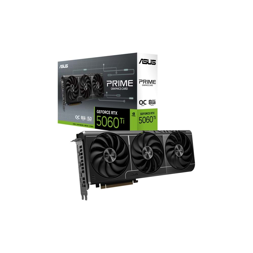 Asus PRIME-RTX5060TI-O8G 8GB 128Bit GDDR7 DP/HDMI PCI 5.0 Ekran Kartı