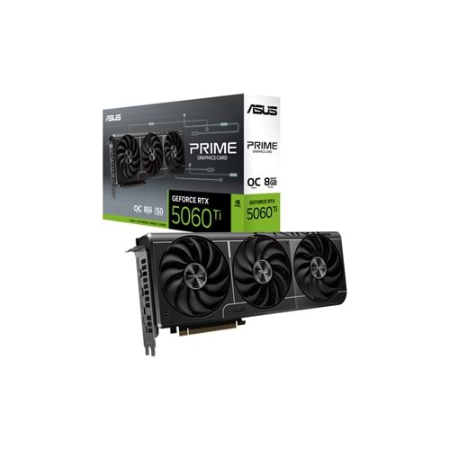 Asus PRIME-RTX5060TI-O8G 8GB 128Bit GDDR7 DP/HDMI PCI 5.0 Ekran Kartı
