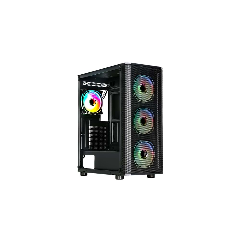 Frisby 650W 80+ Mesh Gaming Siyah Kasa USB3.0(ARGB Fan)(CM-105)