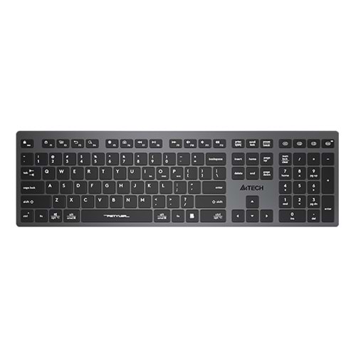 A4 Tech FBX50C Şarj Edilebilir (Q) FN-Multimedya Bluetooth & 2.4Ghz Klavye Gri