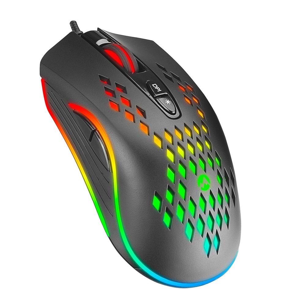 Everest SM-G07 METAFOR Usb 800/1600/3200/4800/6400dpi RGB Siyah Gaming Mouse