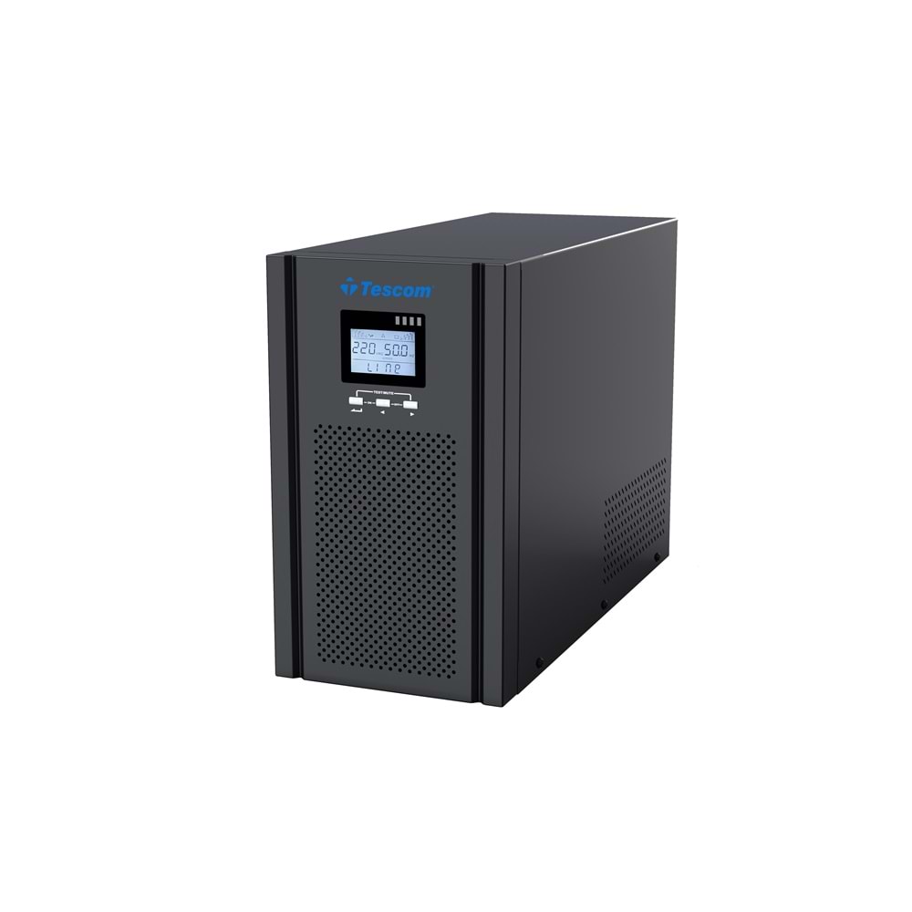 Tescom Teos+ 3 kVA (6x 9AH) 1F/1F (5/10dk) On Line UPS