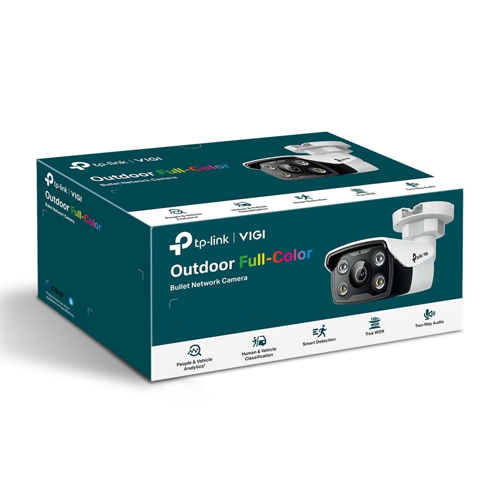 Vigi C350 5MP | 4mm | Full-Color Bullet IP Kamera (İki Yönlü Ses,Aktif Savunma)