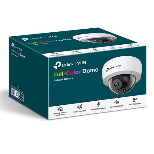 Vigi C240 4MP | 4mm | Full-Color Dome IP Kamera ( IK10, Dahili Mikrofon)