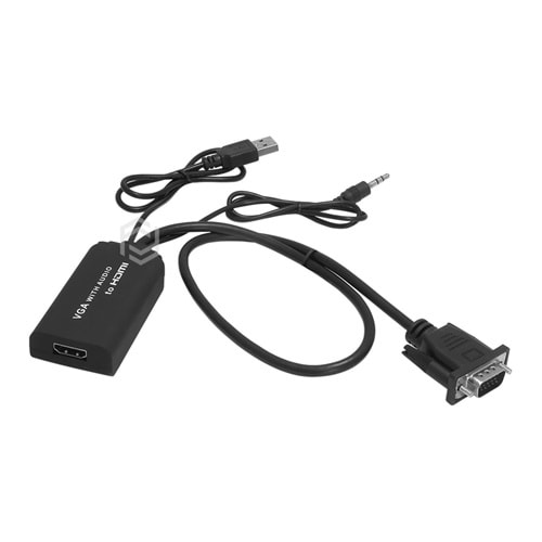 Frisby FA-6676C Anolog VGA to Ses+Dijital HDMI Dönüştürücü 