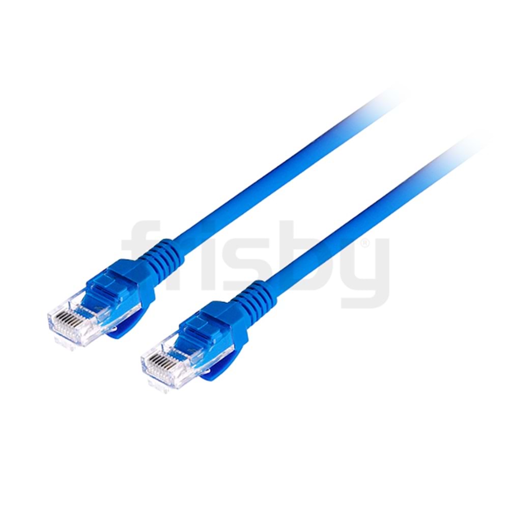 Frisby FA-C6E10 10m CAT6 Patch Kablo (Mavi)