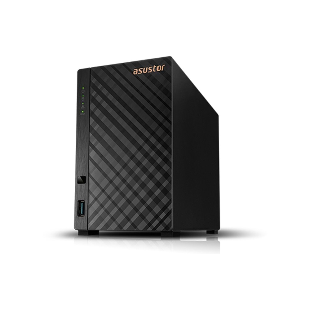 Asustor AS1102TL NAS (RTD1619B İşlemci, 1GB RAM, 2 HDD Yuvalı, 1 GbE, USB 3.2)