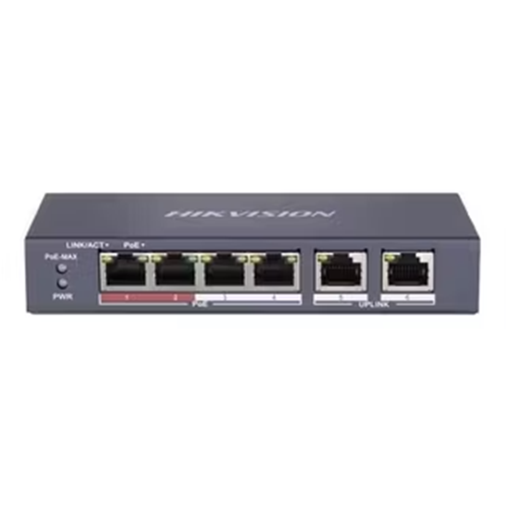 HIKVİSİON DS-3E0106P 4 PORT POE SWİTCH
