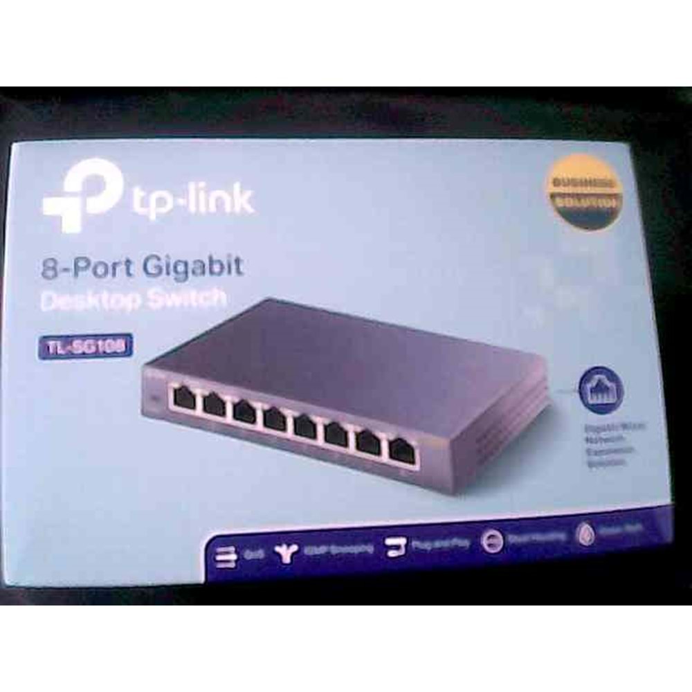 TP-LINK TL-SG108 8 PORT 10/100/1000 DESTEKLİ GİGABİT SWİCH