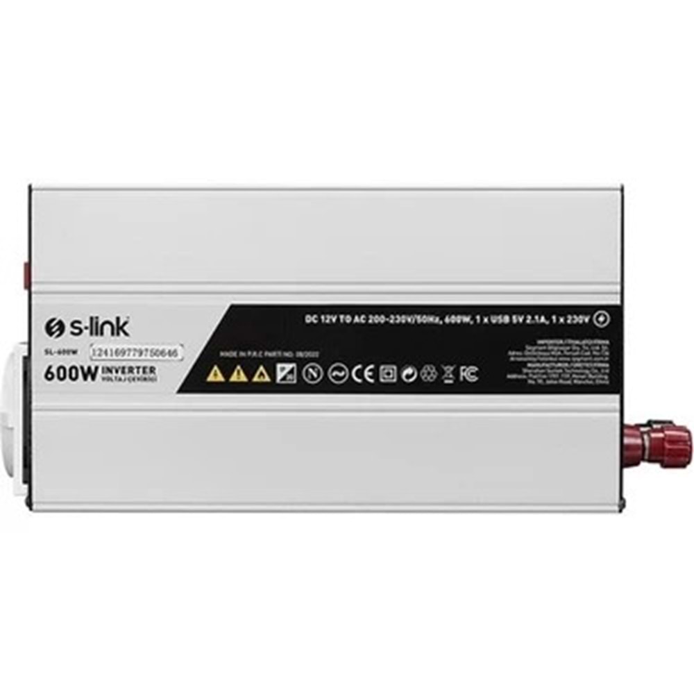 S-LİNK SL-600W 600W DC12V-AC230 İNVERTER