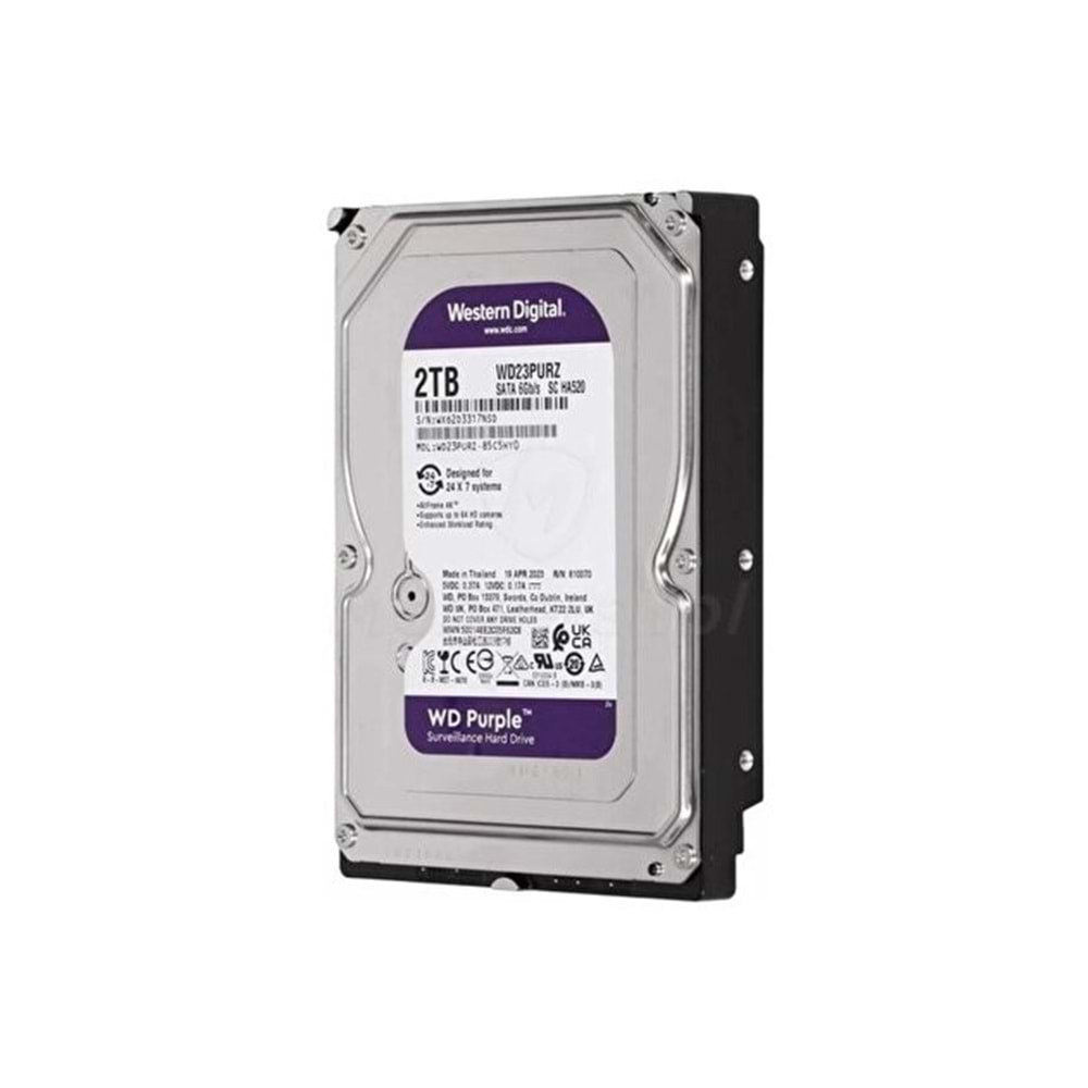 2 TB WD 3.5 PURPLE SATA3 5400RPM 64MB RAM