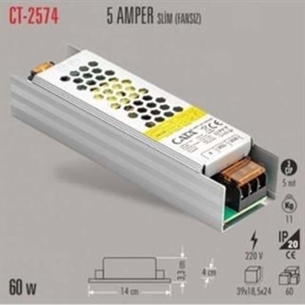 CATA CT-2574 12 5A 60W LED ADAPTÖRÜ