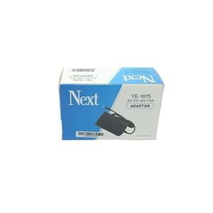 NEXT YE-1615 16V 1.5A 5.5x2.5mm Jack Uçlu DC Güç Santral Adaptörü