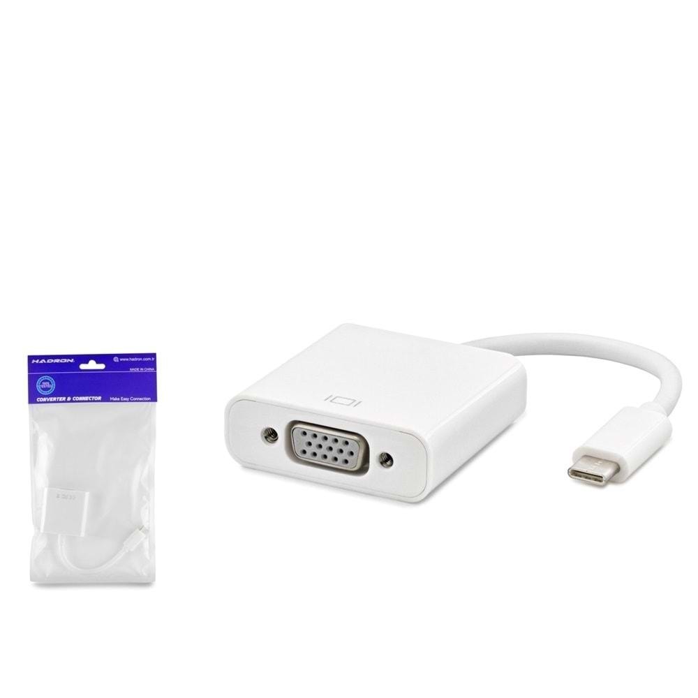 HADRON HDX7773 ÇEVİRİCİ TYPE-C TO VGA