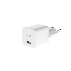 TTEC SmartCharger 2SCP01LB 20W PD Seyahat Hızlı Şarj Aleti + USB-C - Lightning 150cm Kablo Beyaz
