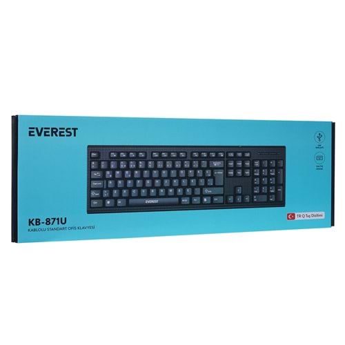 EVEREST KB-871U SİYAH USB Q STANDART KLAVYE