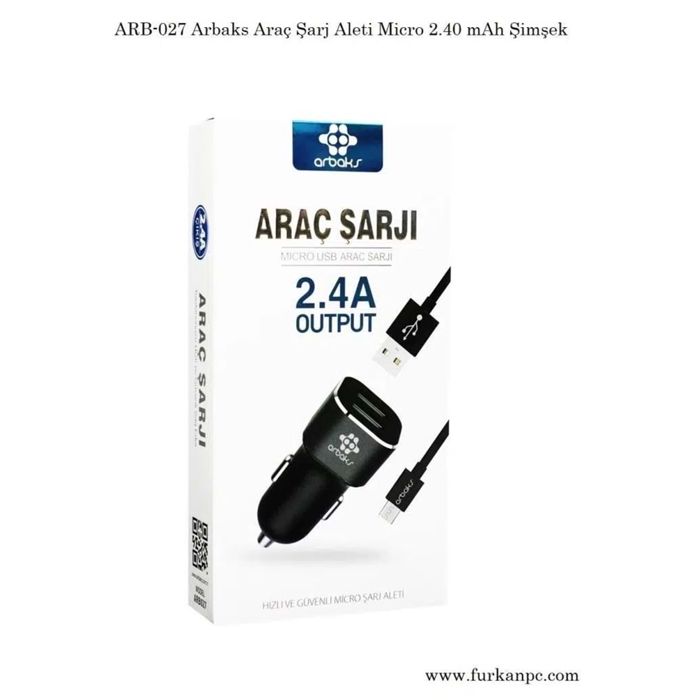 ARBAKS ARB-027 2.4 ARAÇ ŞARJ SET