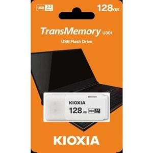 KIOXIA LU301W 128GB USB U301 FLASH BEYAZ
