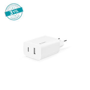 TTEC 32W SMARTCHARGER DUO TYPE-C + USB SADE BAŞLIK 2SCS24B
